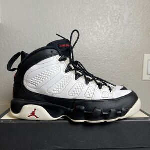 Nike Air Jordan 9 IX Space Jam GS White Black True Red 302359-112 Youth Size 6.5